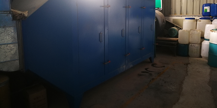 清洗劑生產(chǎn)廢氣處理設備環(huán)保驗收現(xiàn)場實拍