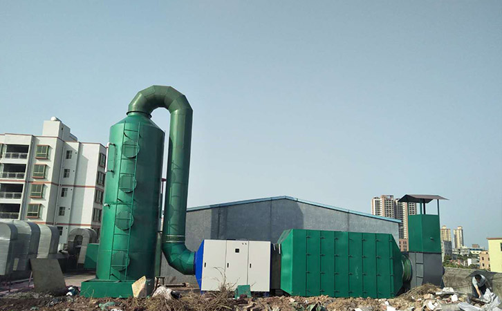 活性炭廢氣處理《翌駿環保》廢氣凈化廢氣處理設備安裝現場