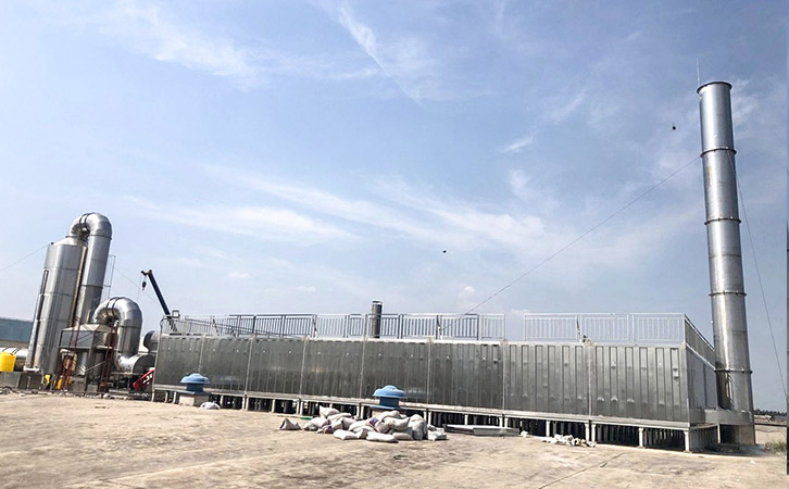 噴漆廢氣治理 生物法廢氣處理工程現場