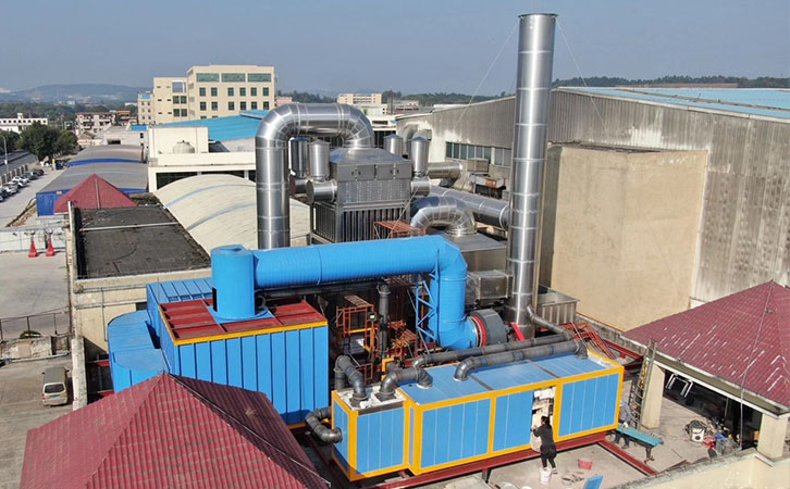 沸石轉輪+RTO廢氣處理設備工程案例