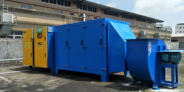 注塑廢氣處理工程設備安裝案例-翌駿環保