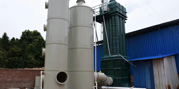 pp噴淋塔廢氣治理環保設備安裝