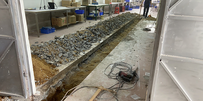 電子廠雨污分流工程施工現(xiàn)場(chǎng)2